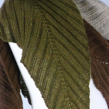 2x2 ribbed shawl