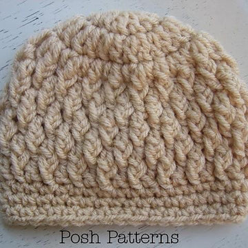Faux Cable Crochet Hat Pattern 237