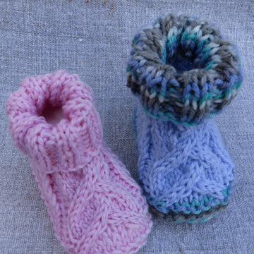 Babyschuhe Verzopft