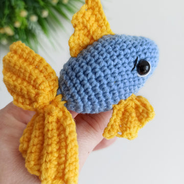 Crochet fish pattern, easy crochet small amigurumi fish