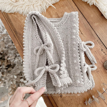 4-6 years – PLUMETI knit vest pattern