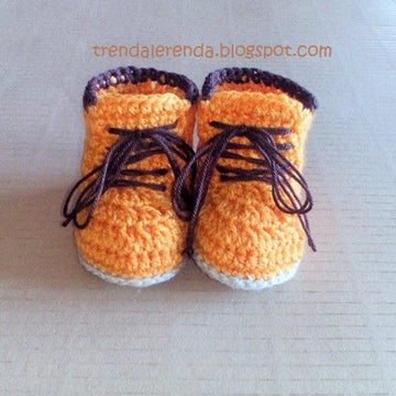 Patucos de bebé estilo botas Timberland