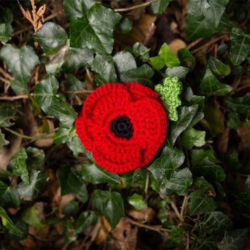 Crocheted Poppy