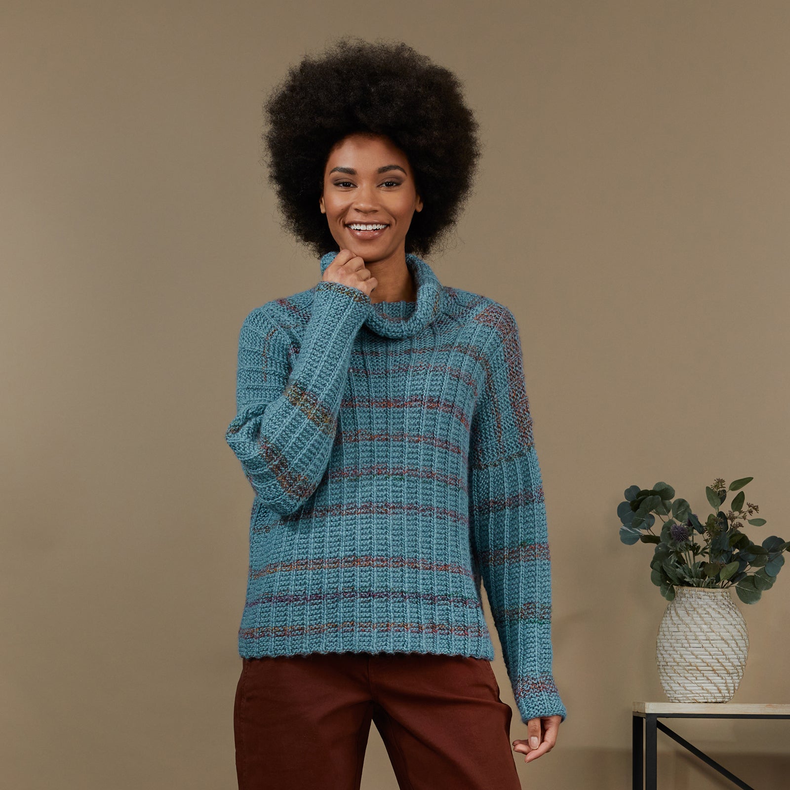 Henderson Pullover - Jumper Knitting Pattern for Women in Tahki Yarns Gunnison