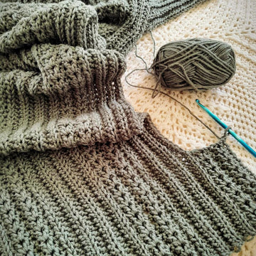 Short Row Cable Blanket