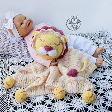 Lion Toy Baby Lace Blanket