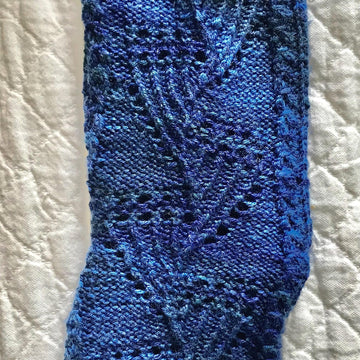 Swaying Fan Lace Stitch Socks - A recipe for making your basic sock into something special!