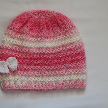 Strawberry Vanilla Baby Hat