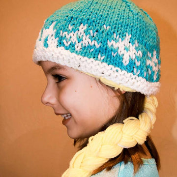 Snow tiara and braid hat