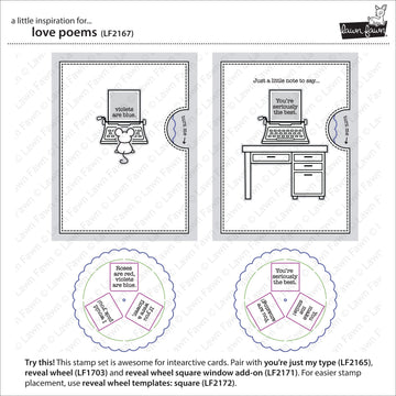 Lawn Fawn Clear Stamps 4"X6" - Love Poems