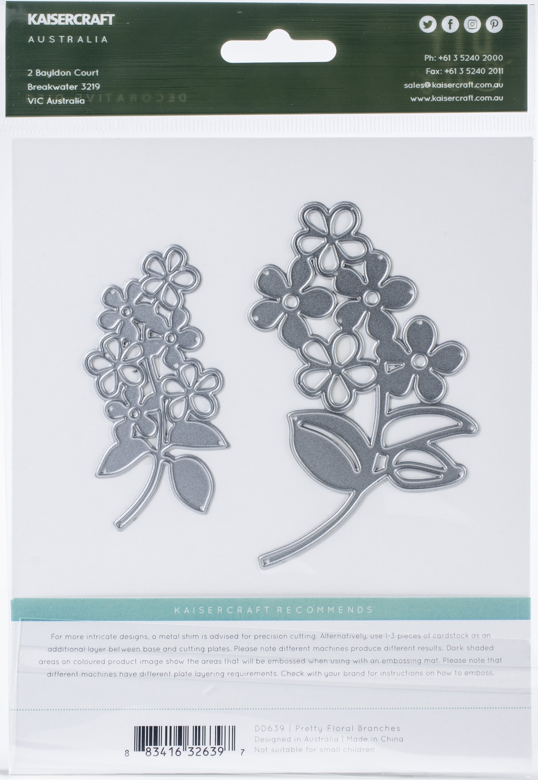 Kaisercraft Decorative Die - Pretty Floral Branches