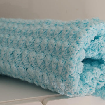 Bubbles Aran Baby Blanket