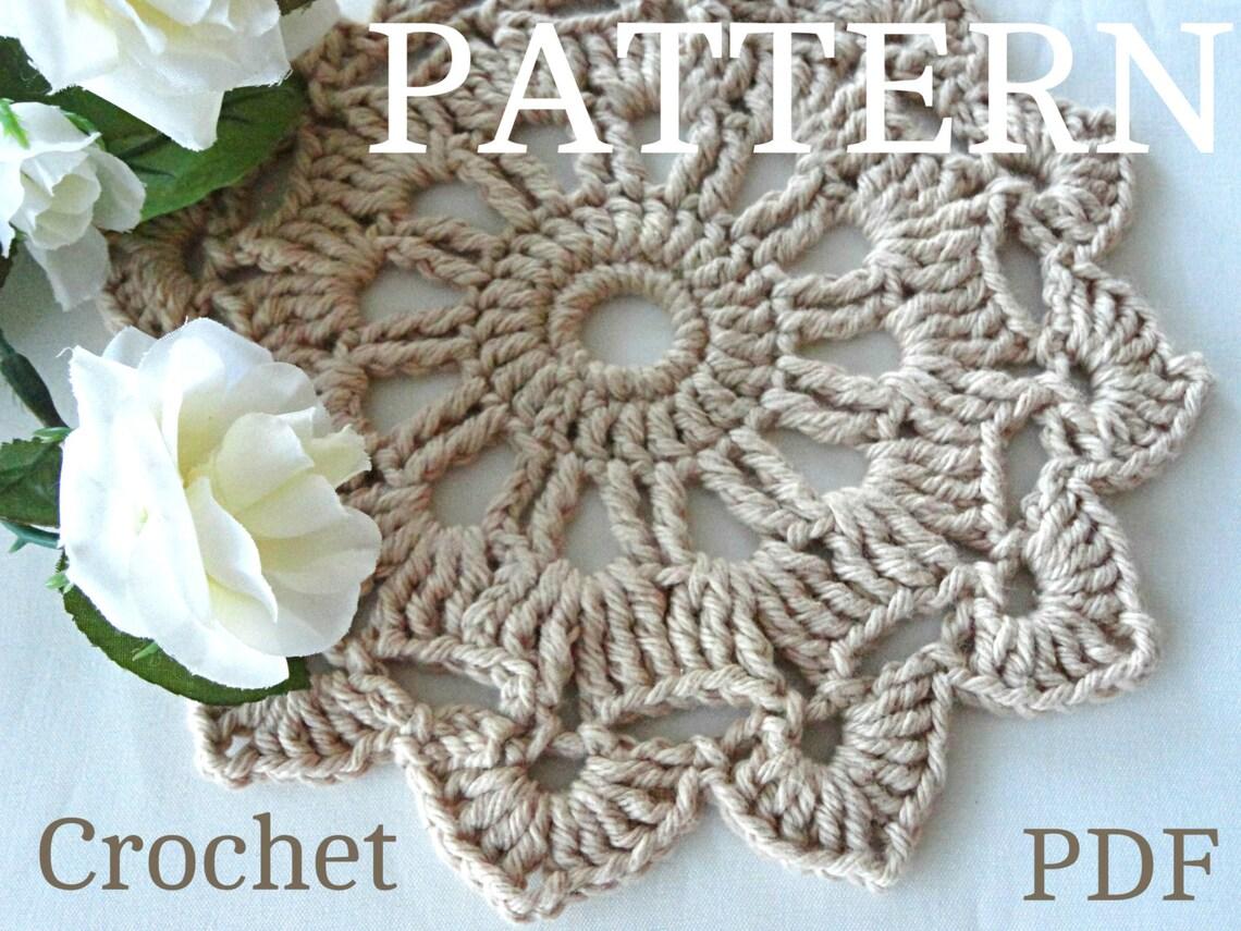 Crochet Placemat Coaster Pattern