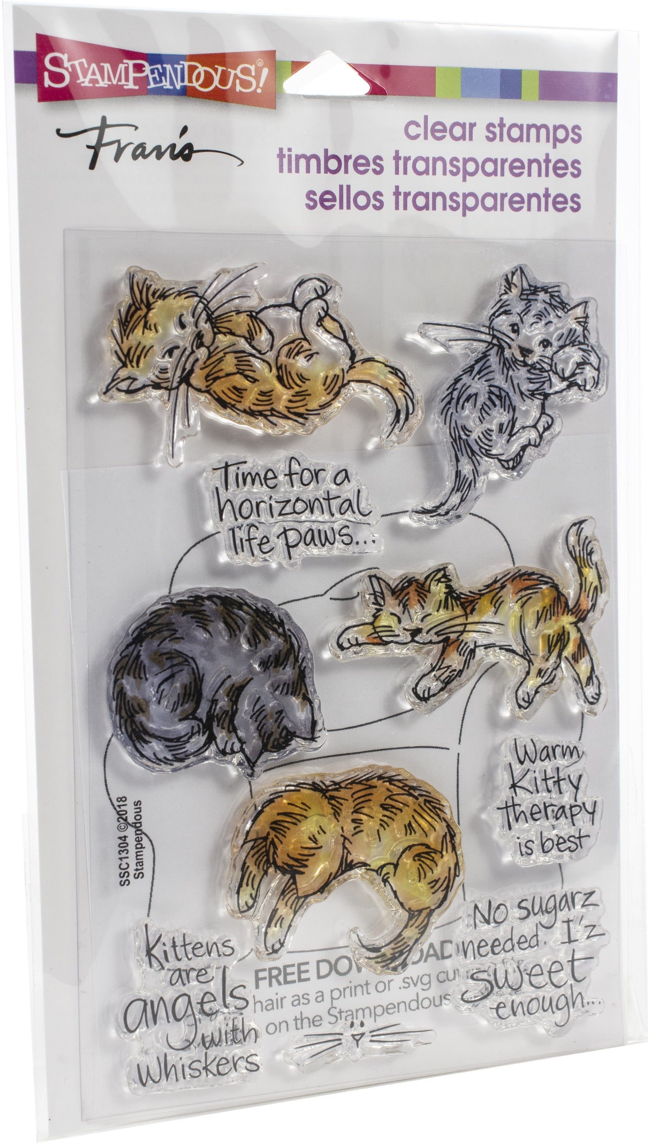 Stampendous Perfectly Clear Stamps - Kitty Therapy