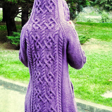 Colleen hooded cable coat