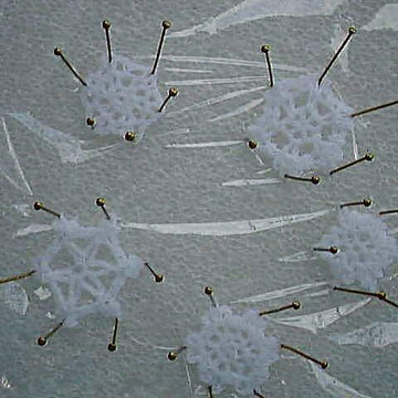 1:12th scale Christmas snowflakes