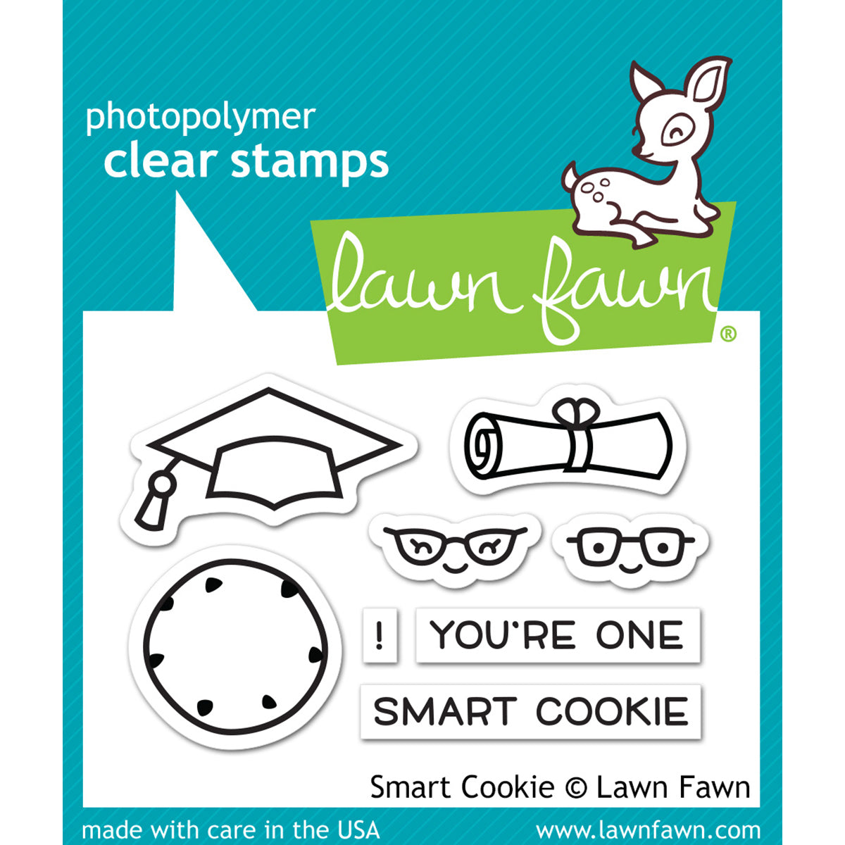 Lawn Fawn Clear Stamps 3"X2" - Smart Cookie