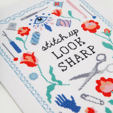 Wool and the Gang Look Sharp Cross Stitch Kit