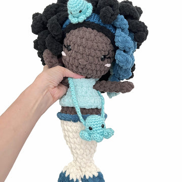 Ola - Mermaid Crochet Pattern, Plushie Mermaid