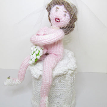 Blushing Shy Bride on Wedding Cake Chocolate Orange Cover Cosy