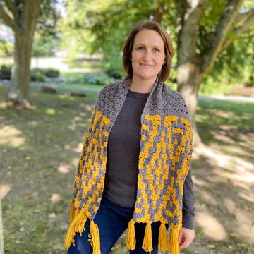 Diamond Trees C2C Scarf
