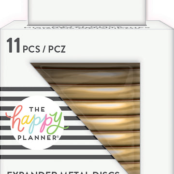 The Happy Planner Metal Expander (BIG) Discs 1.75" 11/Pkg - Gold