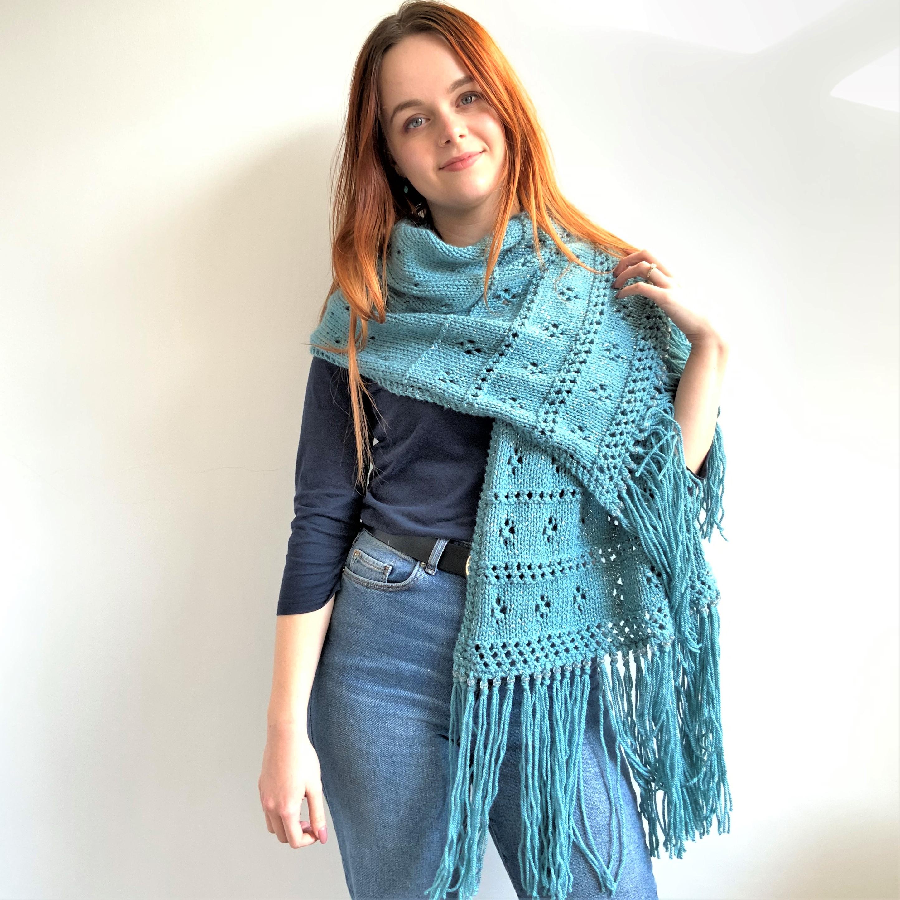 'Sea Sparkle' Poncho/Wrap