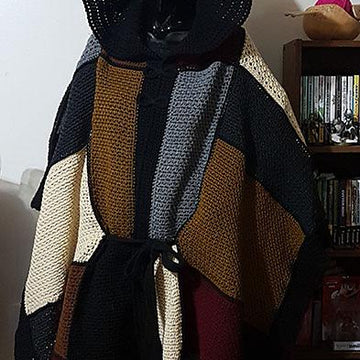 Patchwork Poncho (with Hood)