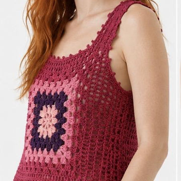 Picot Crochet Vest Top