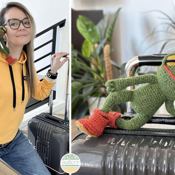 Jabka The Traveling Frog Amigurumi