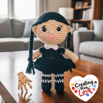 Wednesday Doll Amigurumi