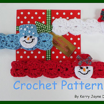 Snowman headband Pattern UK