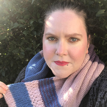 Knitted Stocking Stitch Scarf