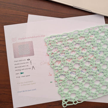 Crochet Lace Scarf #86