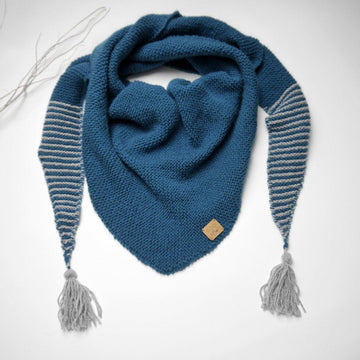 Strickanleitung - Stirnband und langer Dreiecksschal - No.205