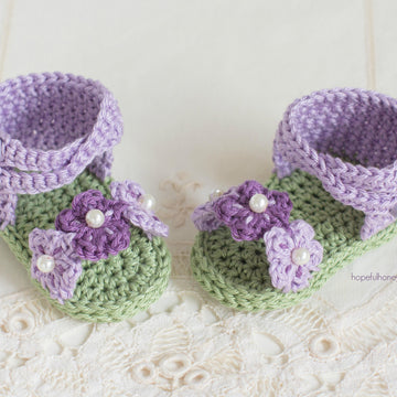 English Violet Baby Sandals
