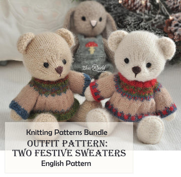 Christmas Sweaters fot Teddy and Bunny