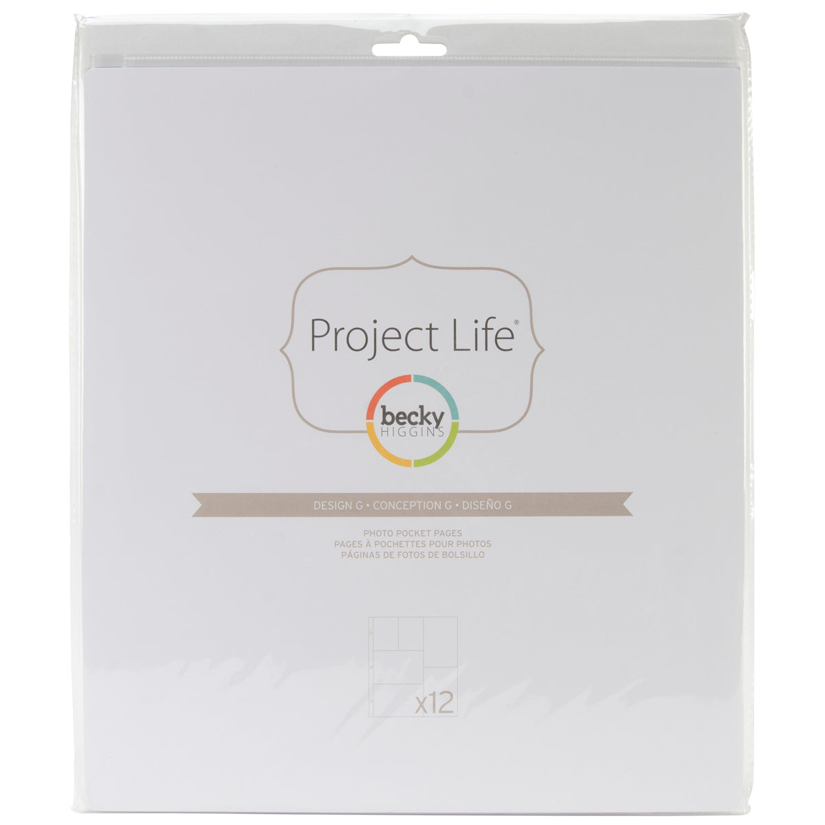 American Crafts Project Life Photo Pocket Pages 12/Pkg - Design G