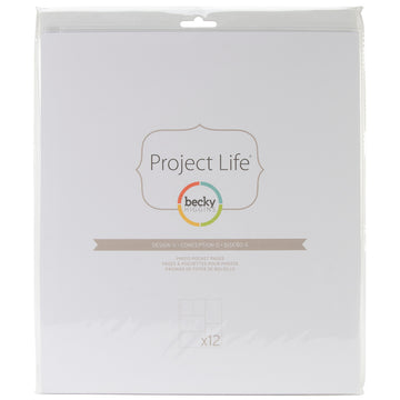 American Crafts Project Life Photo Pocket Pages 12/Pkg - Design G