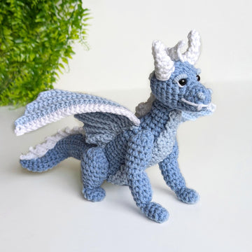 Vergil the Dragon crochet pattern, amigurumi dragon pattern