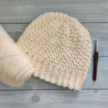 White Winter Hat