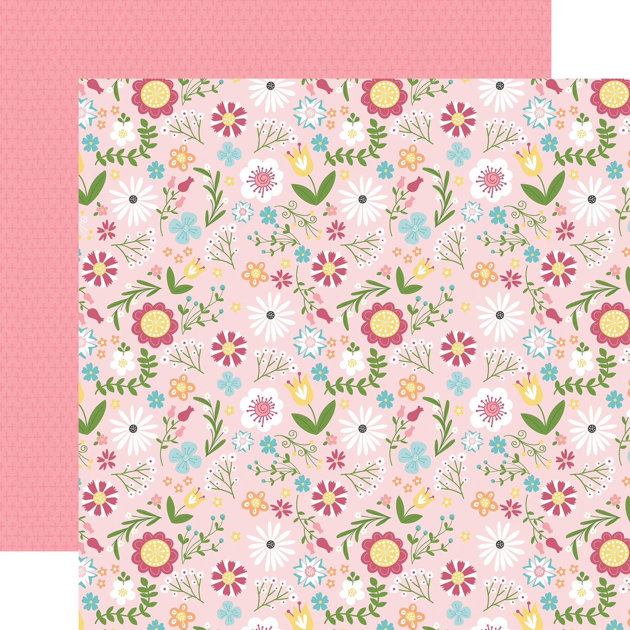 Echo Park Paper All Girl Double-Sided Cardstock 12"X12" 25/Pkg - All Girl Floral