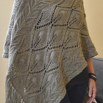 #201 Off-Kilter Lace Poncho