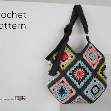 Boho Granny Square Bag 001
