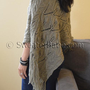 #201 Off-Kilter Lace Poncho