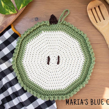 Pumpkin and Apple Potholder
