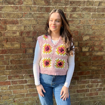 Chunky Granny Square Tank Top
