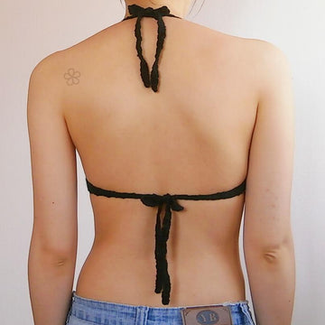 Strappy CAGE crochet bikini top _ M32