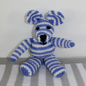 Baby Stripe Sweater, Bobble Beanie & Teddy Bear