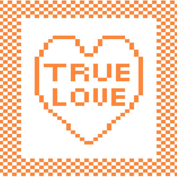 'True Love' Heart Dishcloth